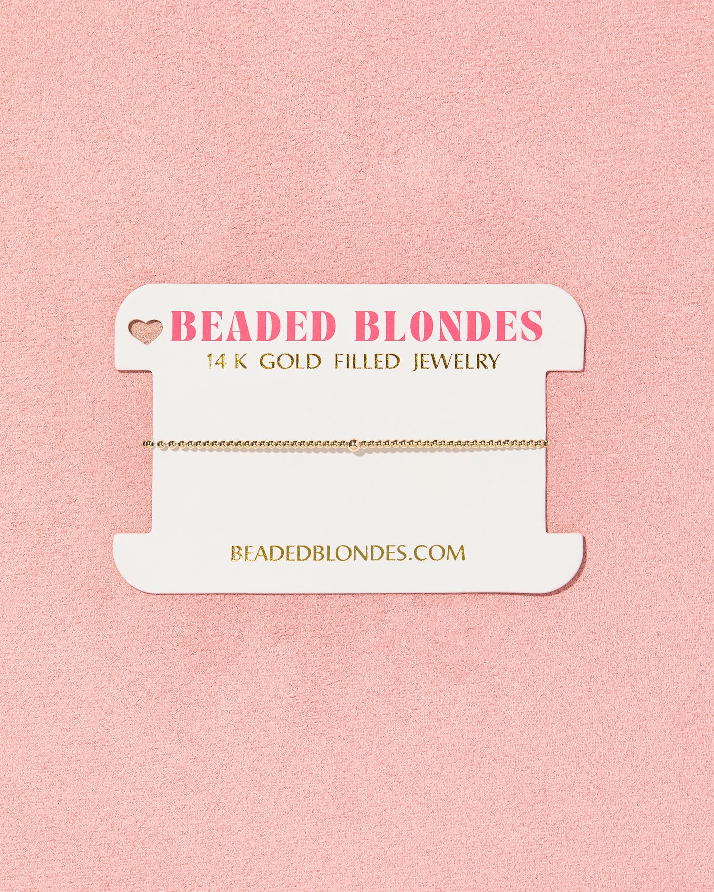 2MM Gold Beaded Bracelet