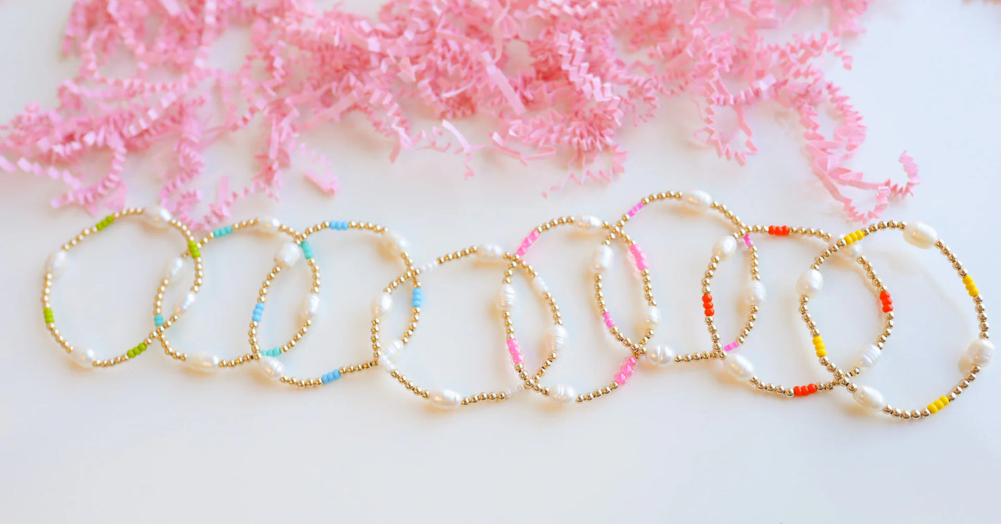 Turquoise Pearl Poppi Bracelet