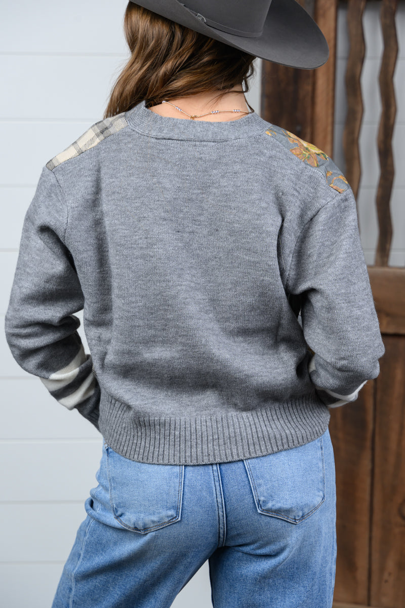 Honey's Pretty Plaid Sweater