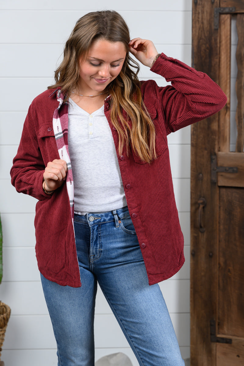 Corduroy Flannel Jacket