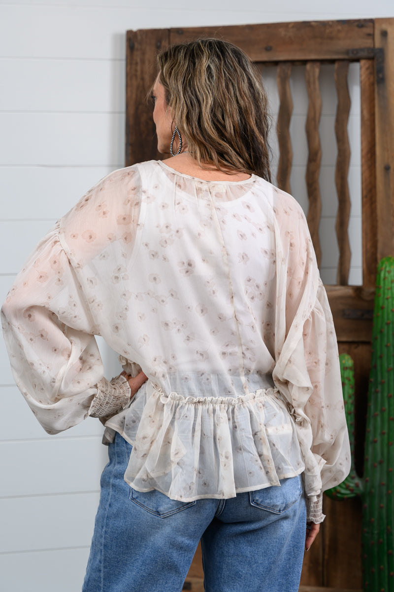 Chiffon Floral Blouse