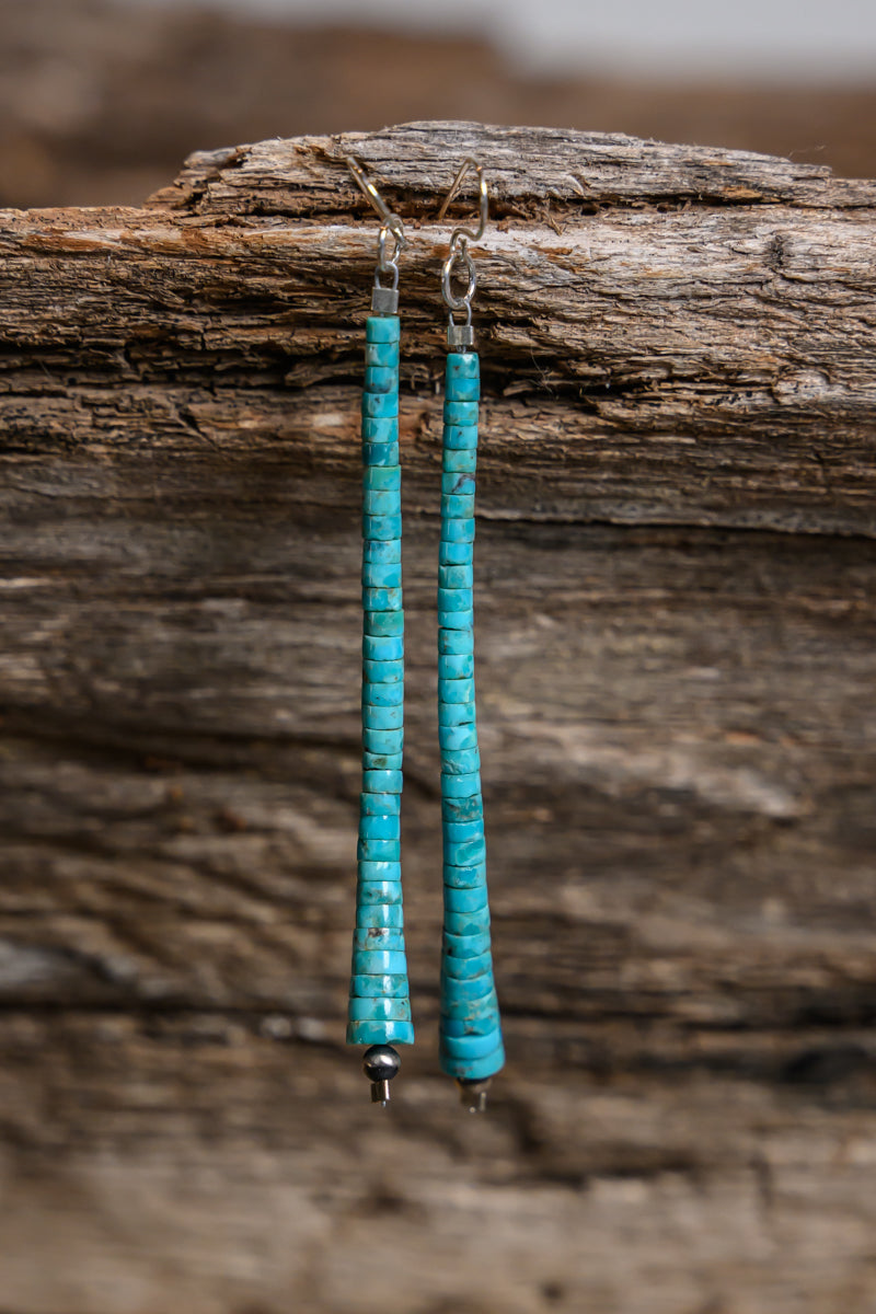 Heishi-Style Turquoise Earring