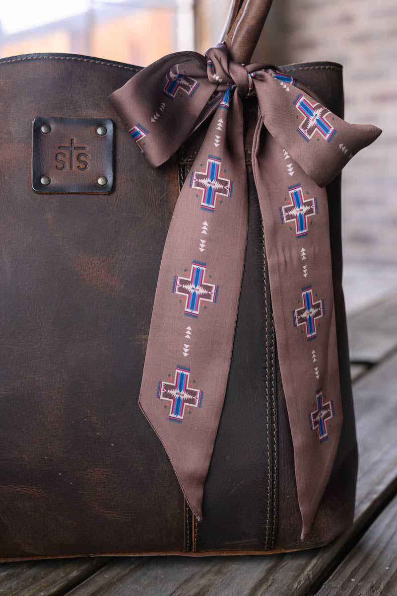 Cross Me Twilly Brown