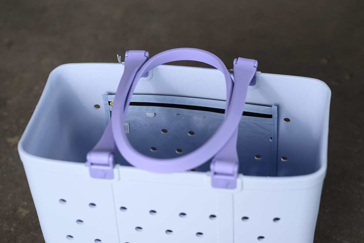 Simply Southern Simply Tote Bag in Lavender – Everyday Tote for Travel & Daily Use