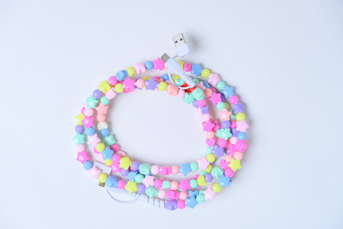 Erimish Multi-Heart & Star Colorful Phone Charger – Portable Power Bank