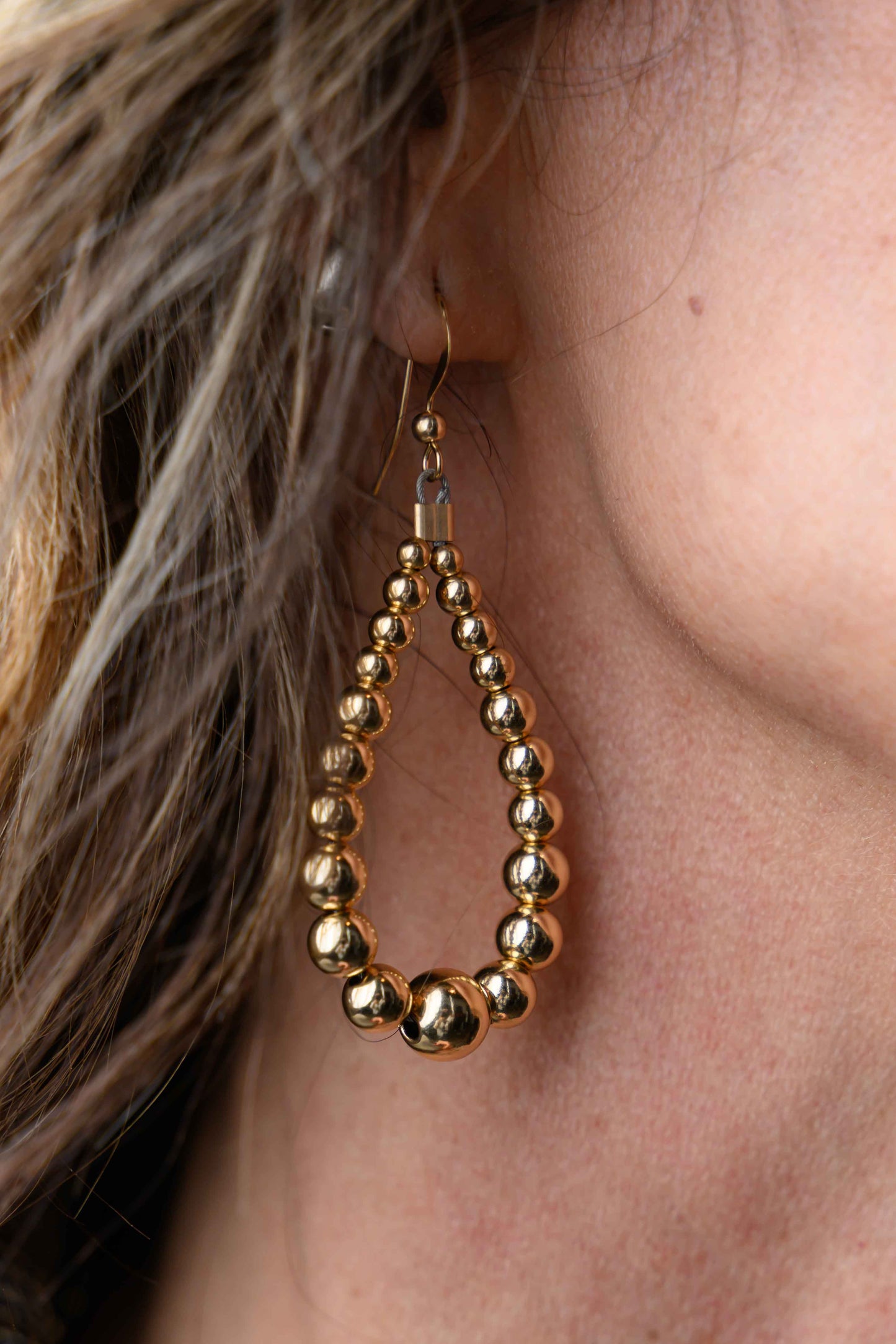 Gold Filled Bead Earring