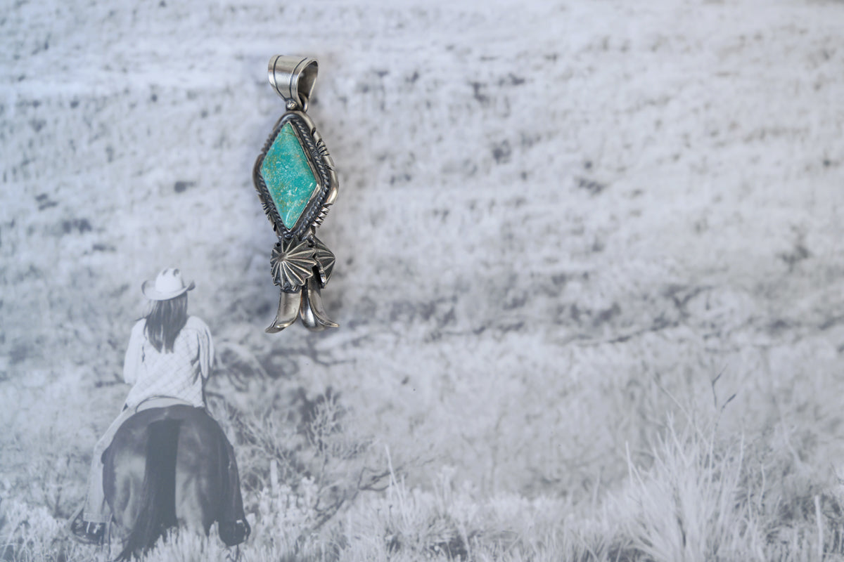 Squash Turquoise Pendant