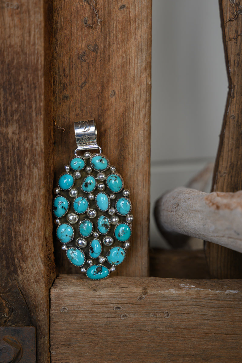 Multi-Stone Turquoise Pendant