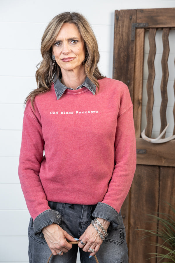 God Bless Ranchers Crewneck