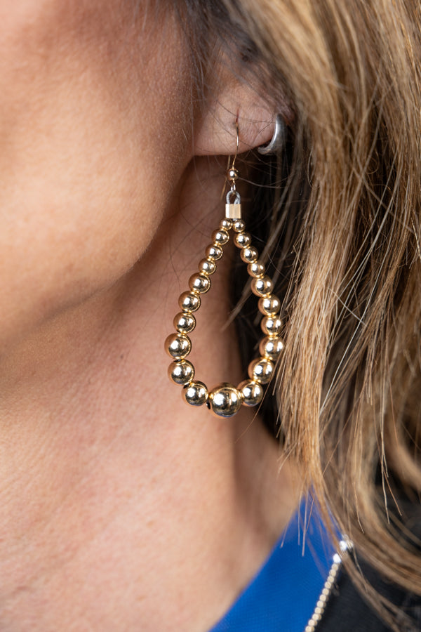 Gold Filled Bead Earring