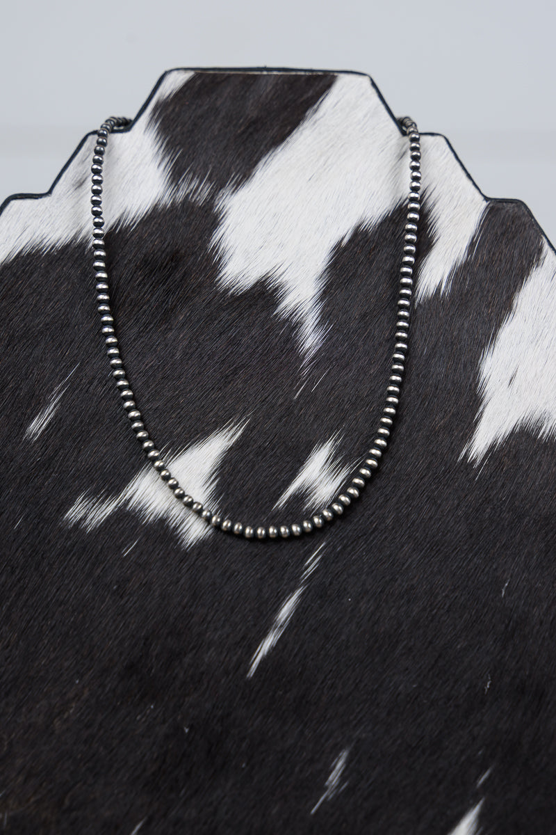 18" 7 mm Sterling Silver Pearls