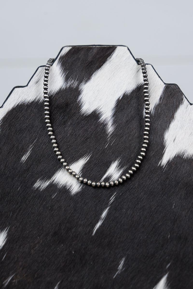 14" 4mm Sterling Silver Pearls