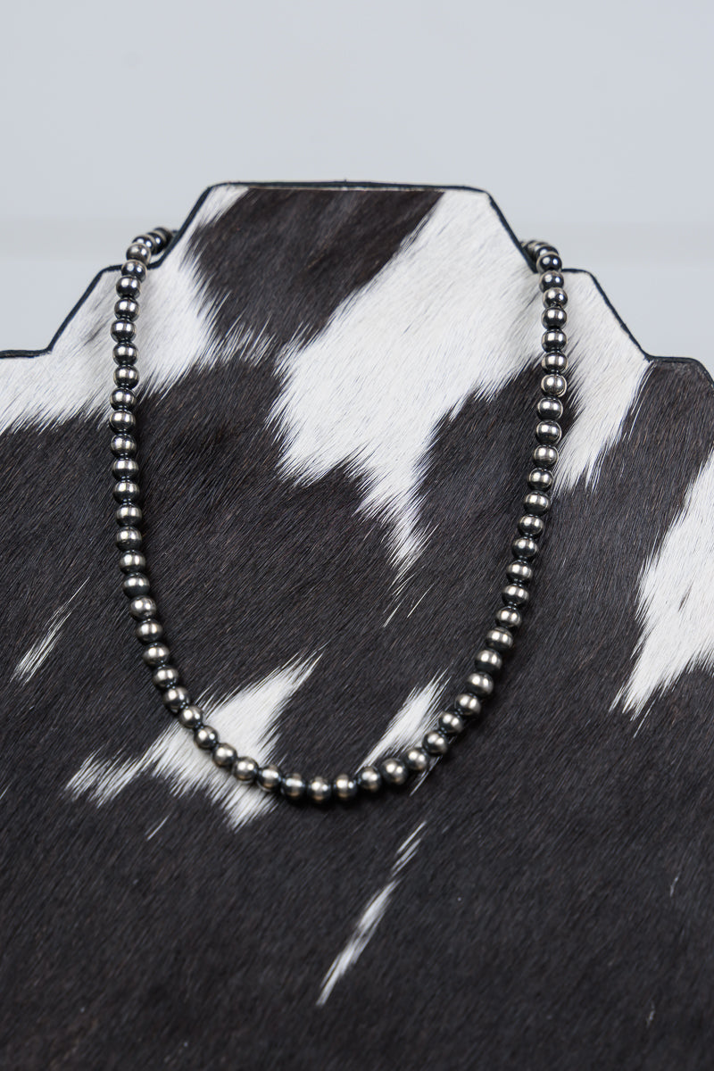 14" 5 mm Sterling Silver Pearls