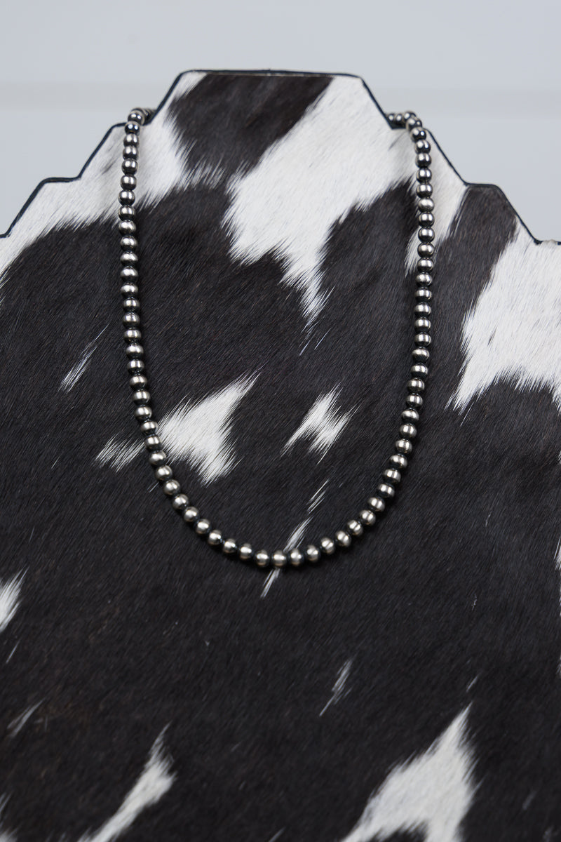 18" 6 mm Sterling Silver Pearls