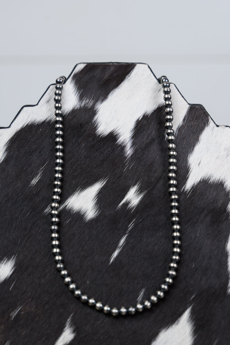 16" 6 mm Sterling Silver Pearls