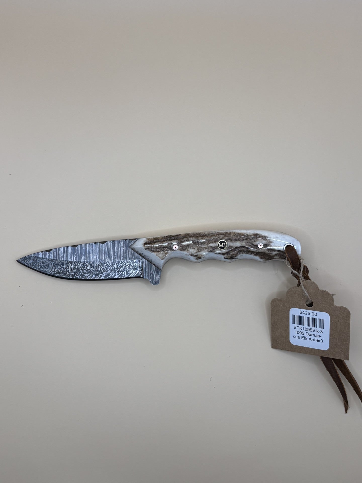 STS Ranch x Exotic Texas Knives 1095 Elk Antler Handmade Knife
