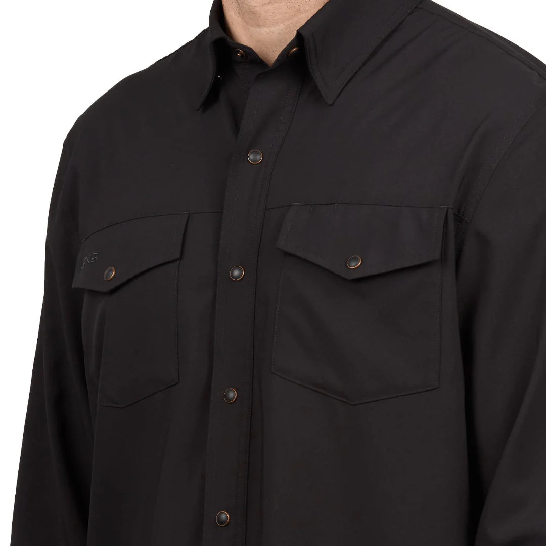 GameGuard El Dinero Stock Yard Long Sleeve Shirt – Black for Men