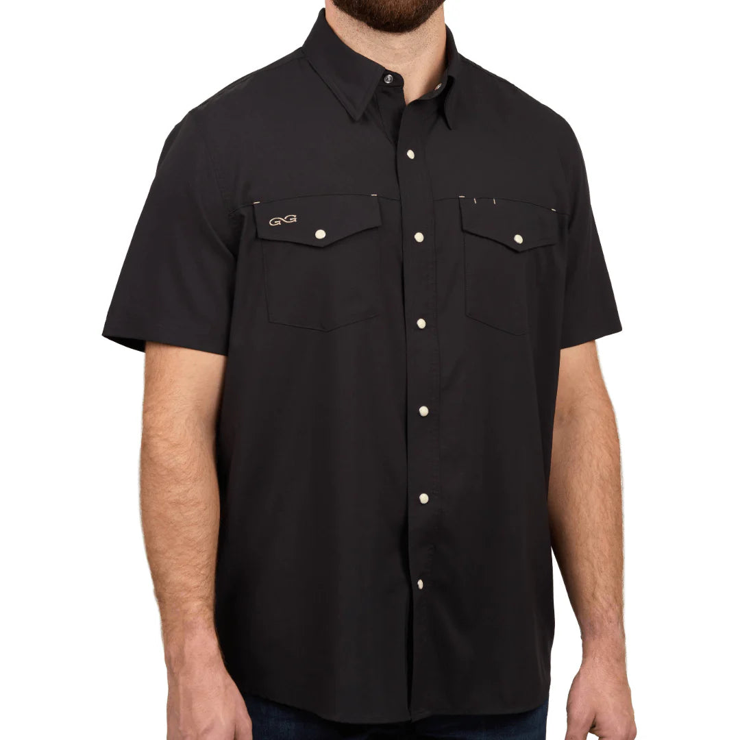 GameGuard Caviar Stock Yard Short Sleeve Shirt – Men's Performance Western Shirt