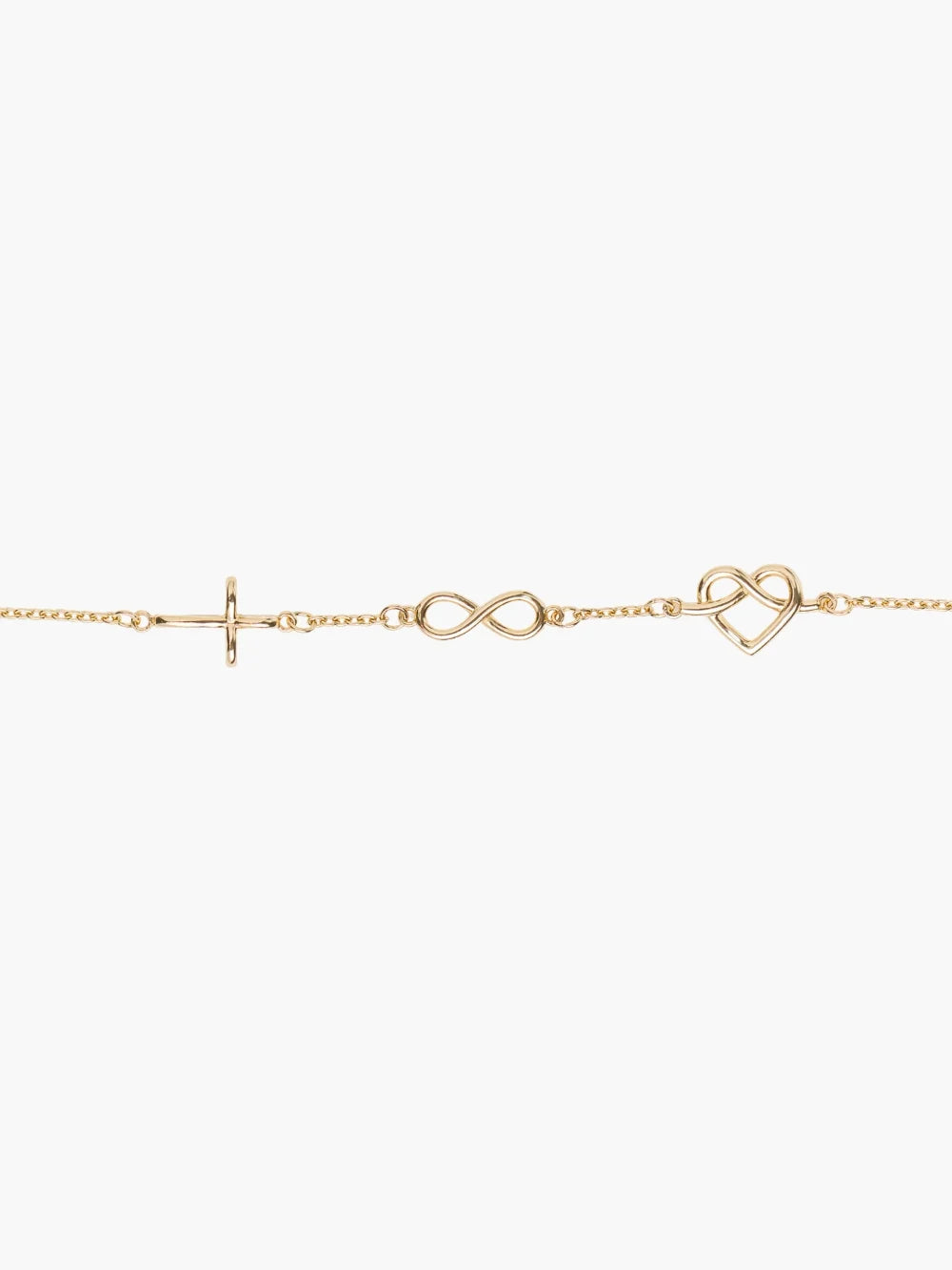 Rizen Christian Jewelry Gold Faith, Hope & Love Bracelet