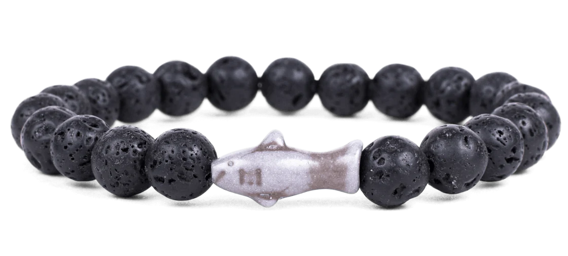 Voyage Bracelet-Shark Lava Stone