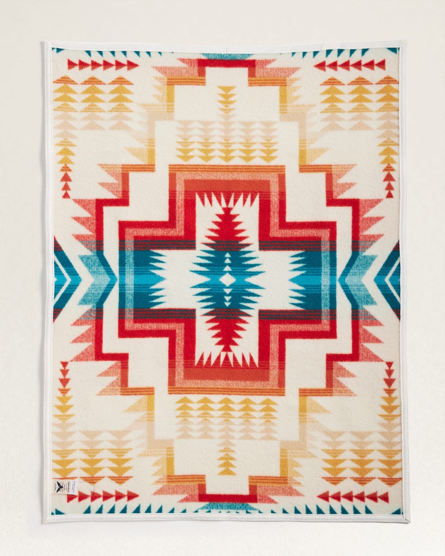 Pendleton Jacquard Crib Blanket- Harding Star Ivory