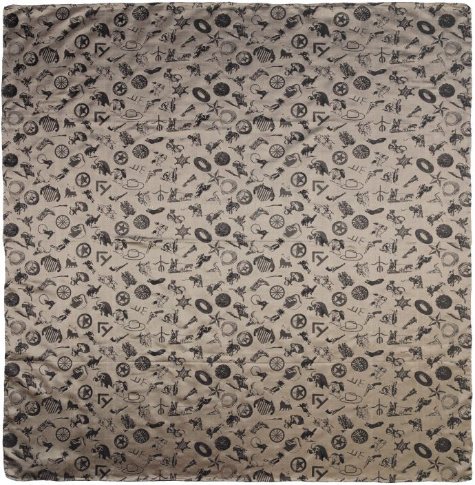 Ash Cowboy Baroque Silk Scarf