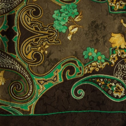 Hickory Mint Charmeuse Silk Scarf