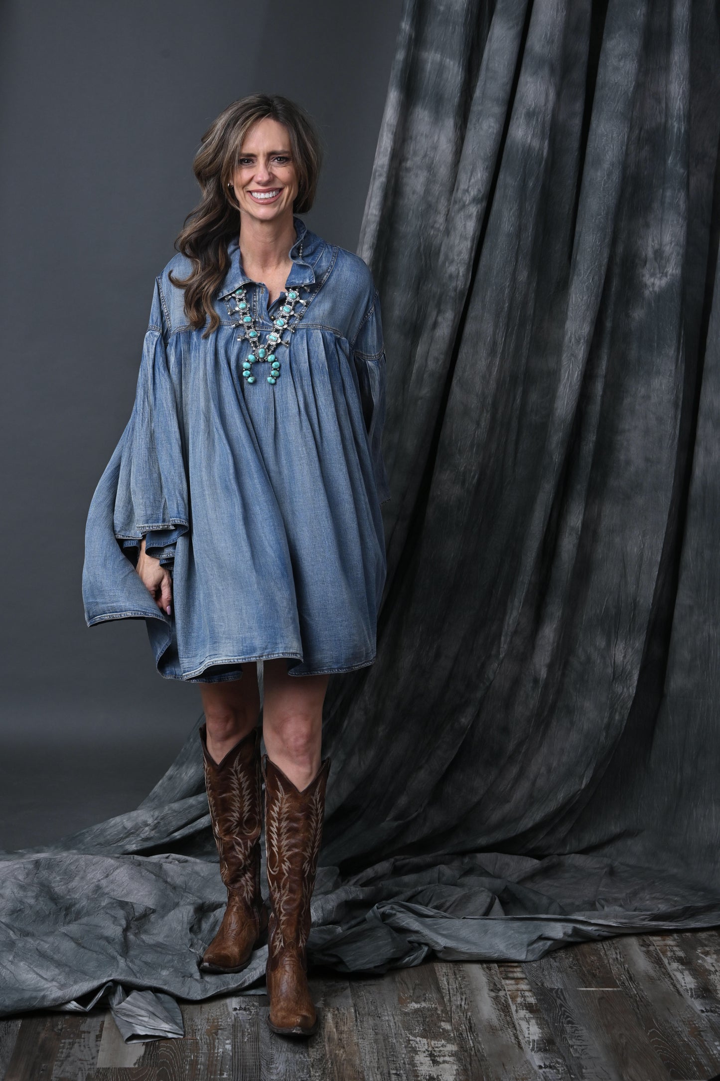 Pleated Together Tunic OS