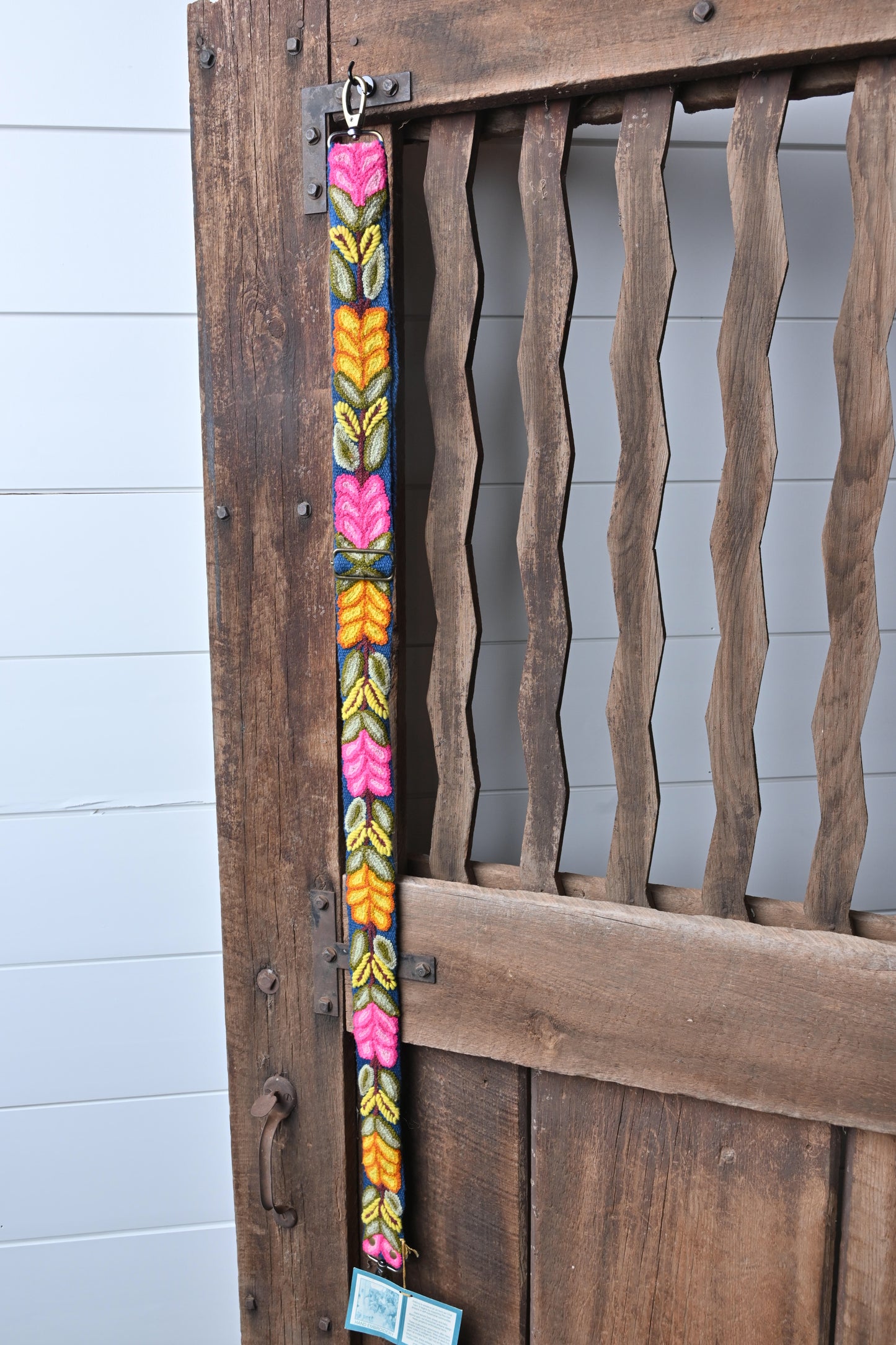 Navy & Floral Adjustable Strap