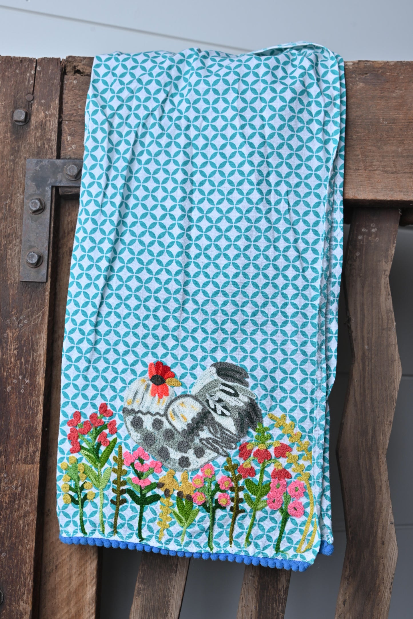 Colorful Chicken Tea Towel 19" X 27"