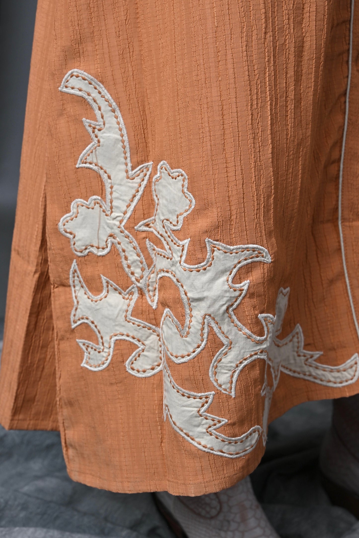 Apricot Dress Stitch Appl