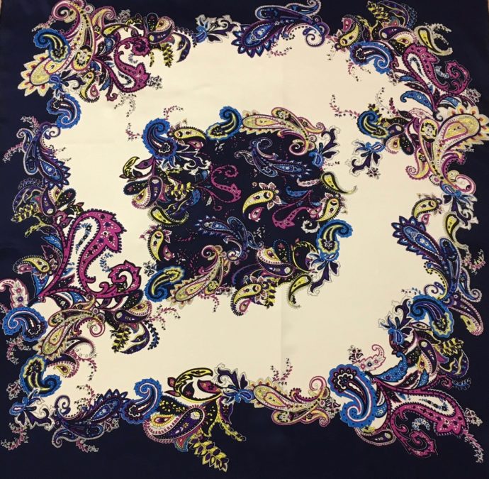 Frenzy Charmeuse Silk Scarf