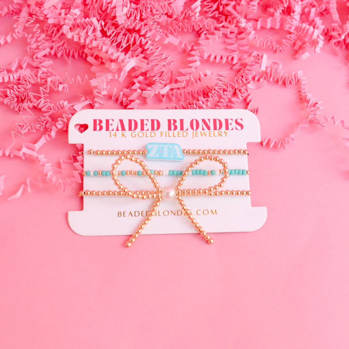 Turq & White Sprinkle Bracelet