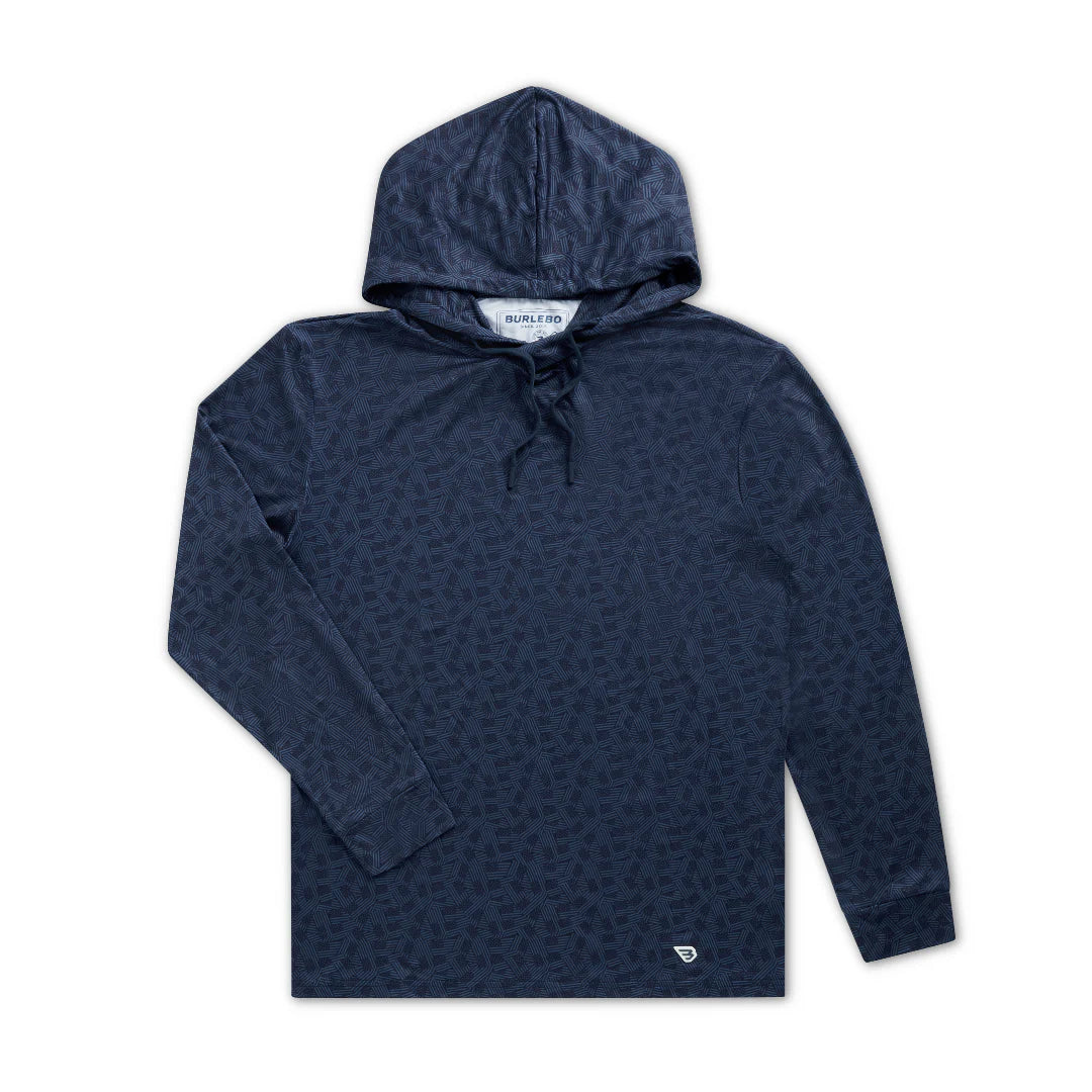 Burlebo Navy Performance Hoodie – Men’s Lightweight Performance Apparel