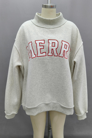 Merry Embroidered Sweatshirt