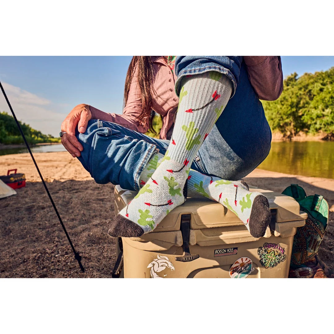 Lucky Chuck Cowboy Compass Performance Boot Socks