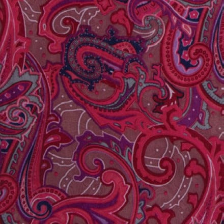 Twilly Silk Paisley Fruit Punch Scarf