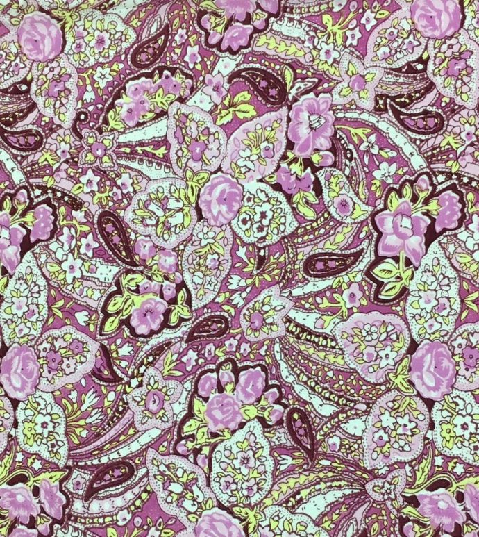 Frontier Pink Paisley Silk Scarf