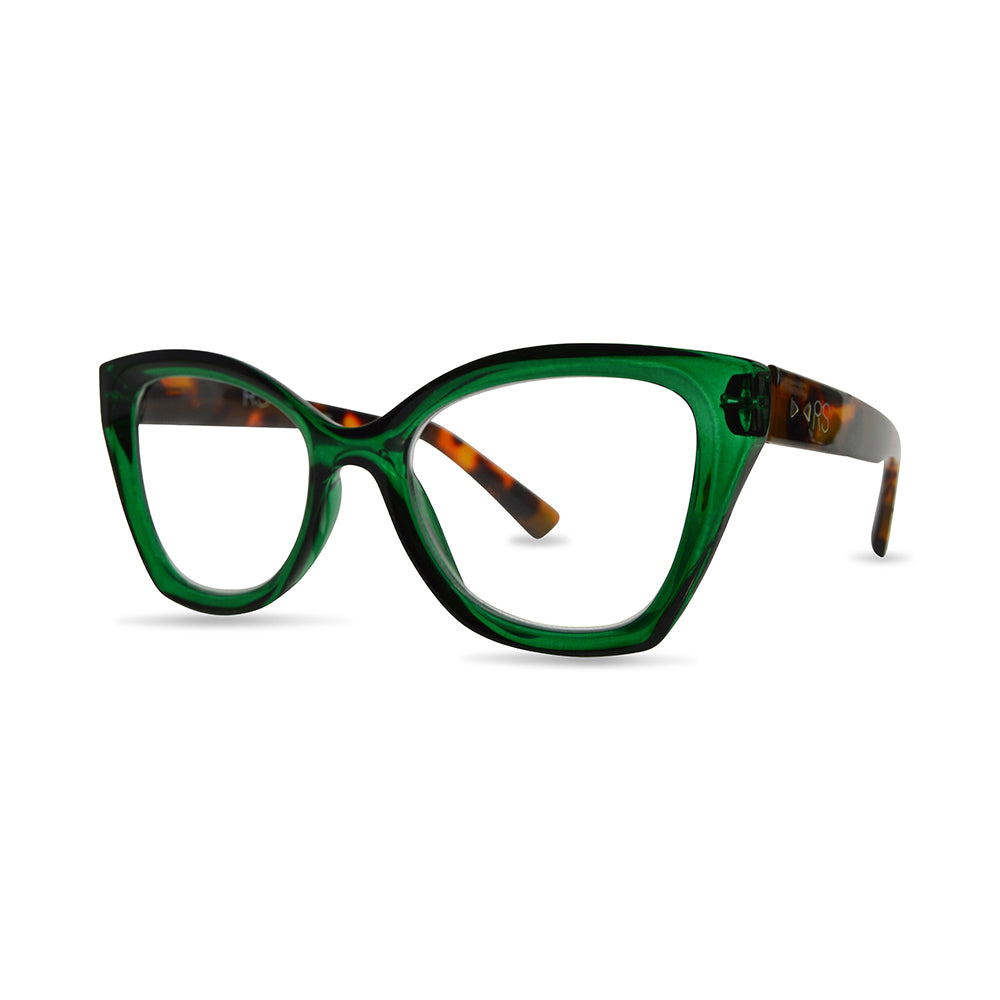 RS Eyeshop Green/Tortoise Reader Glasses – Stylish Reading Glasses