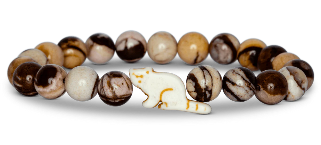 Dash Bracelet-Red Panda Himalaya Stone