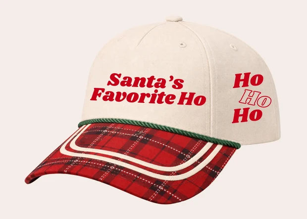 Grace & Emma Santa's Favorite Tan Cap