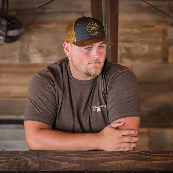 STS Patch Hat - Black Bull Pattern