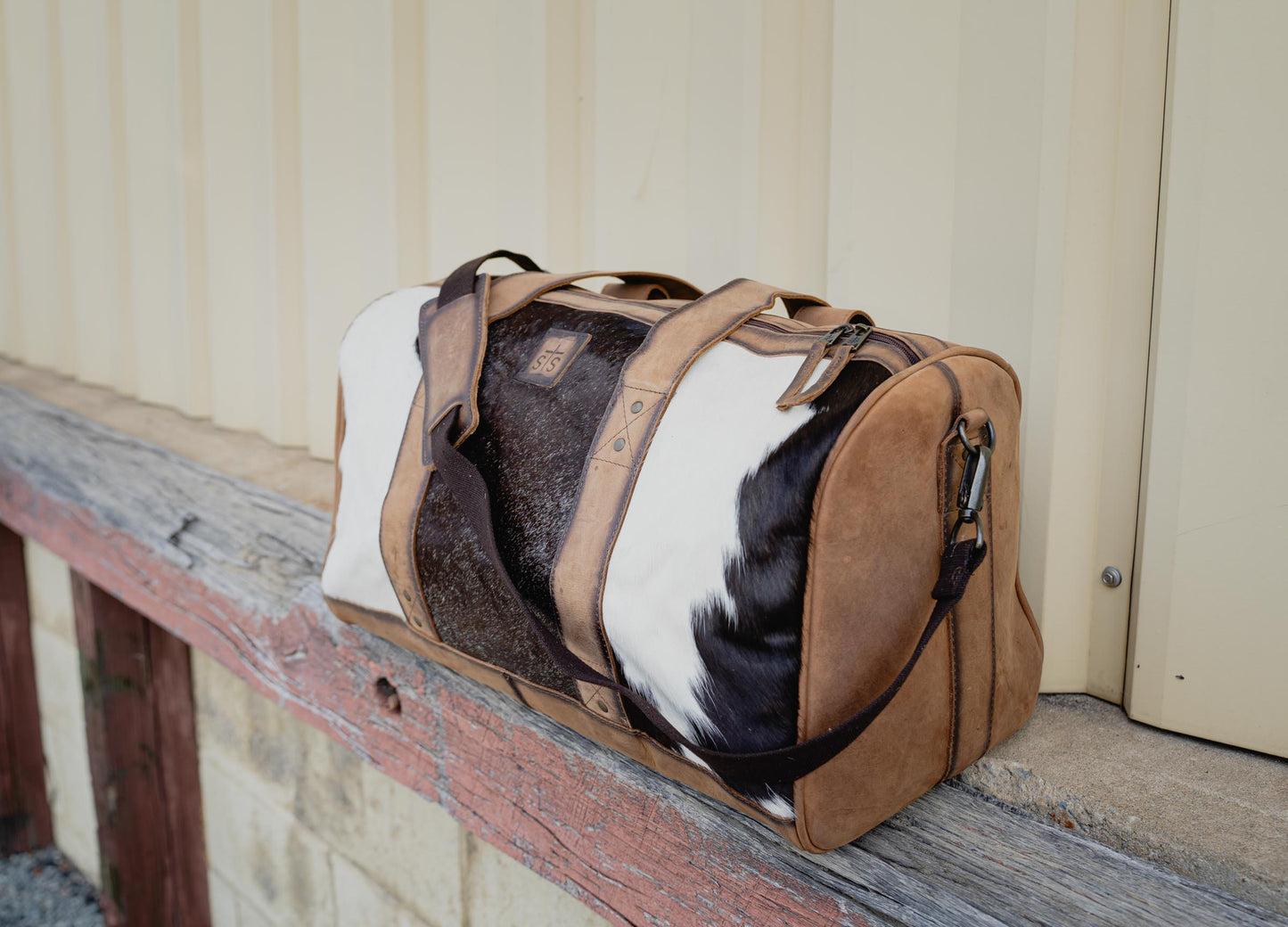 Cowhide Saltillo Duffle