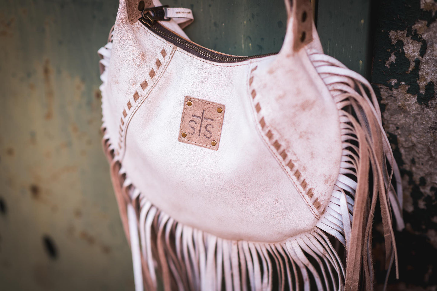 Cremello Nellie Fringe Bag