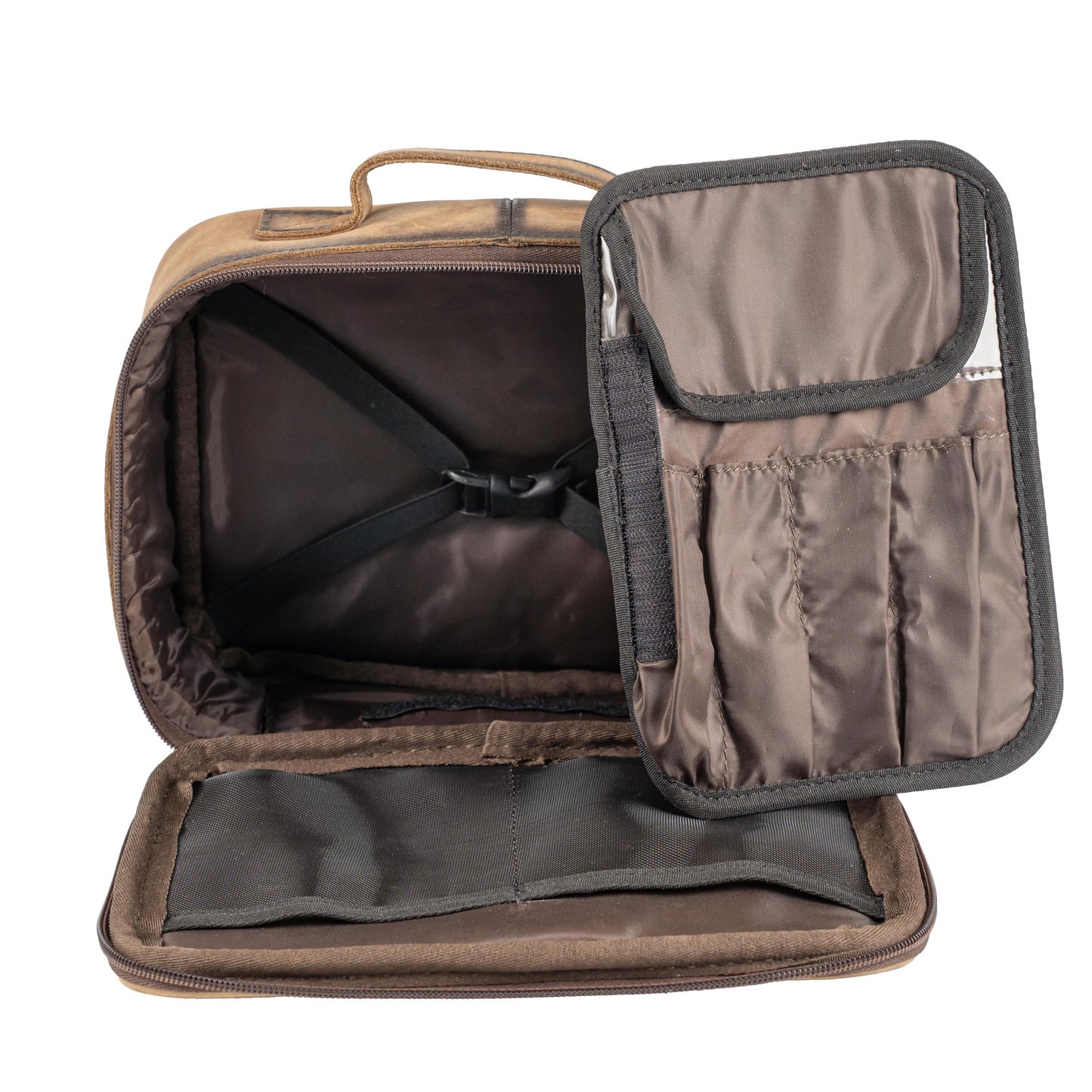 Cowhide Yukon Makeup Organizer