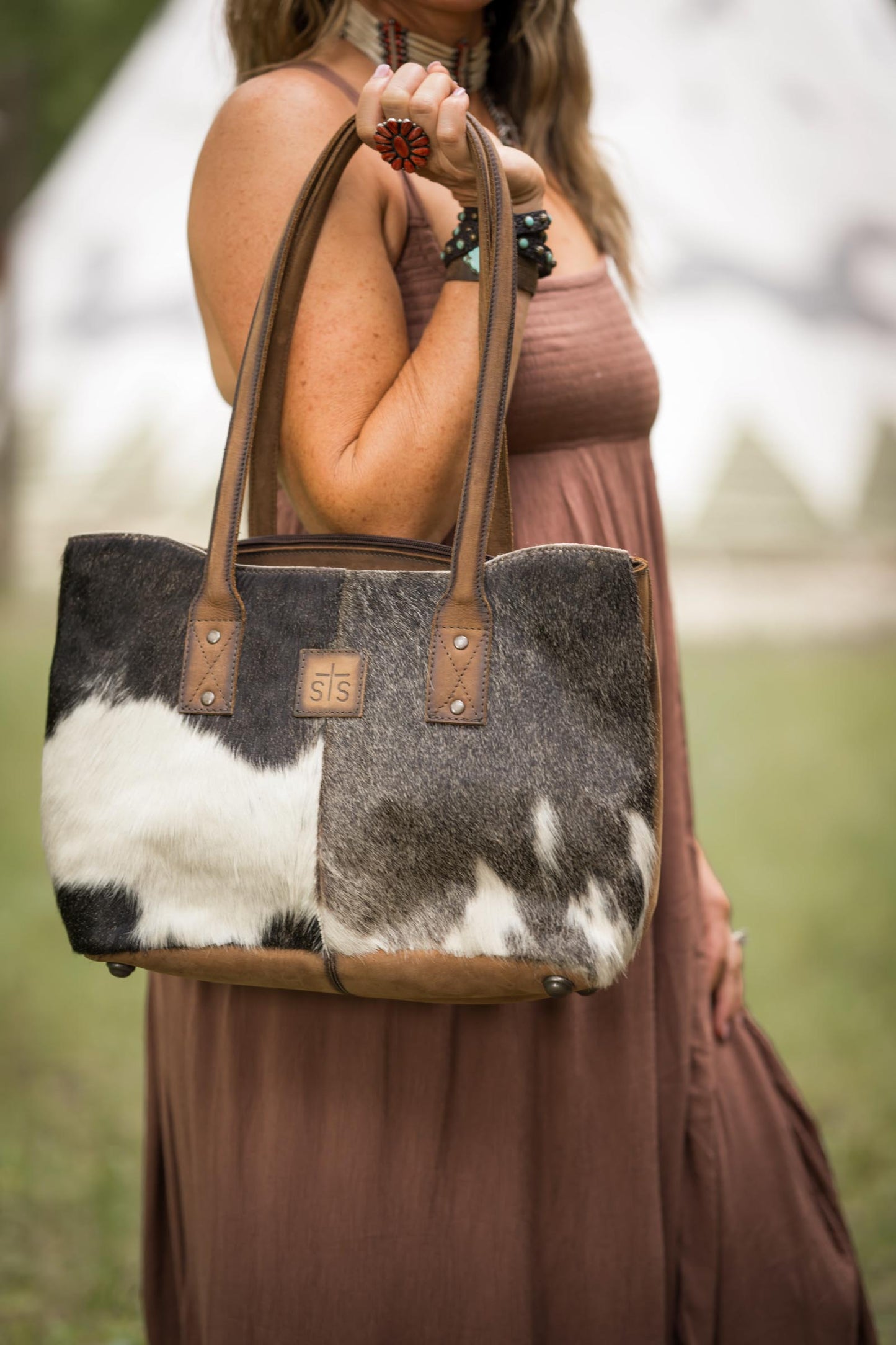 Cowhide Josie Tote