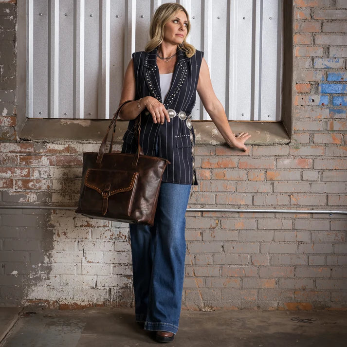 STS Ranchwear Bandera Chocolate Carry All Tote