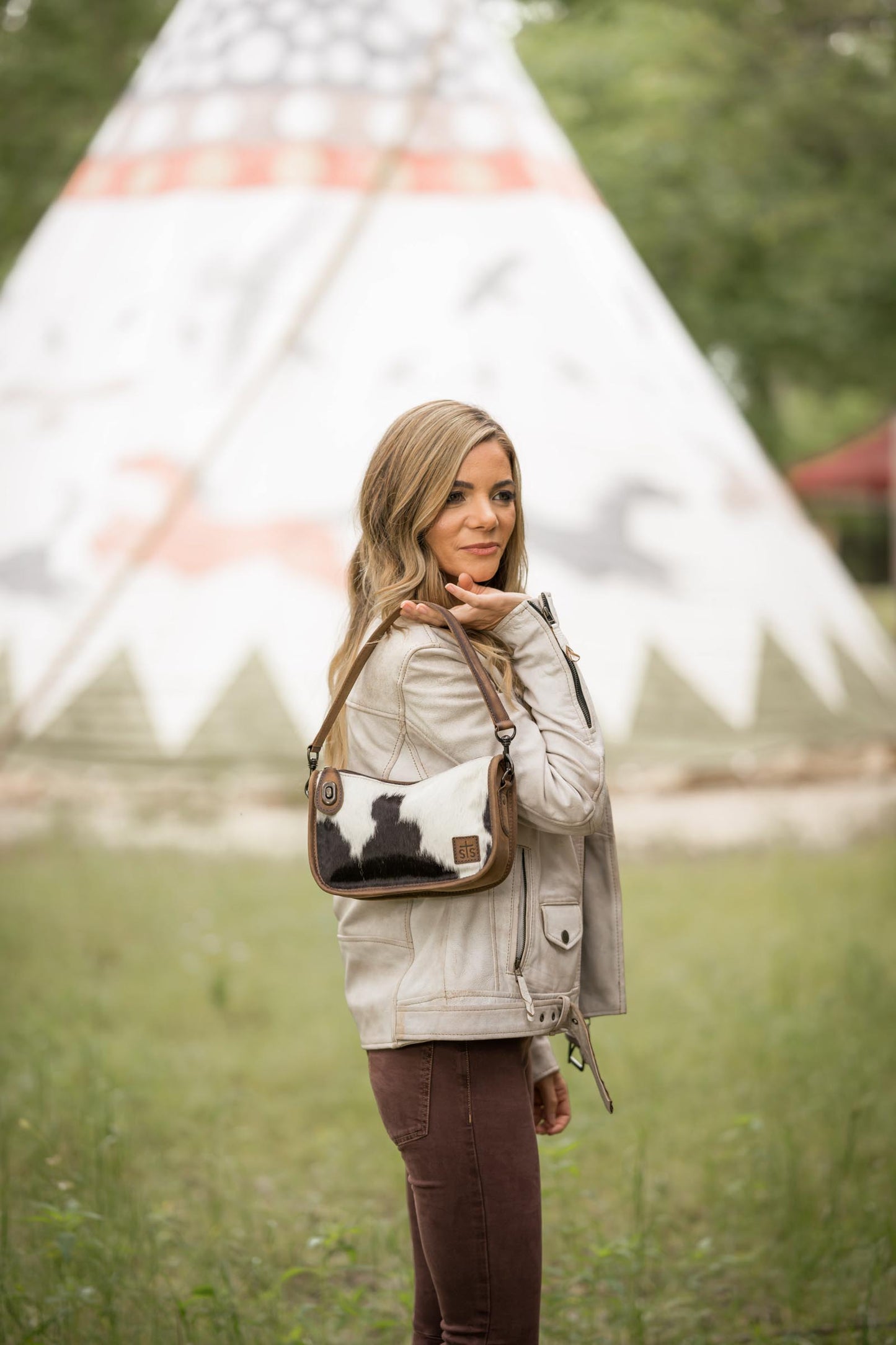 Cowhide Emmy Purse