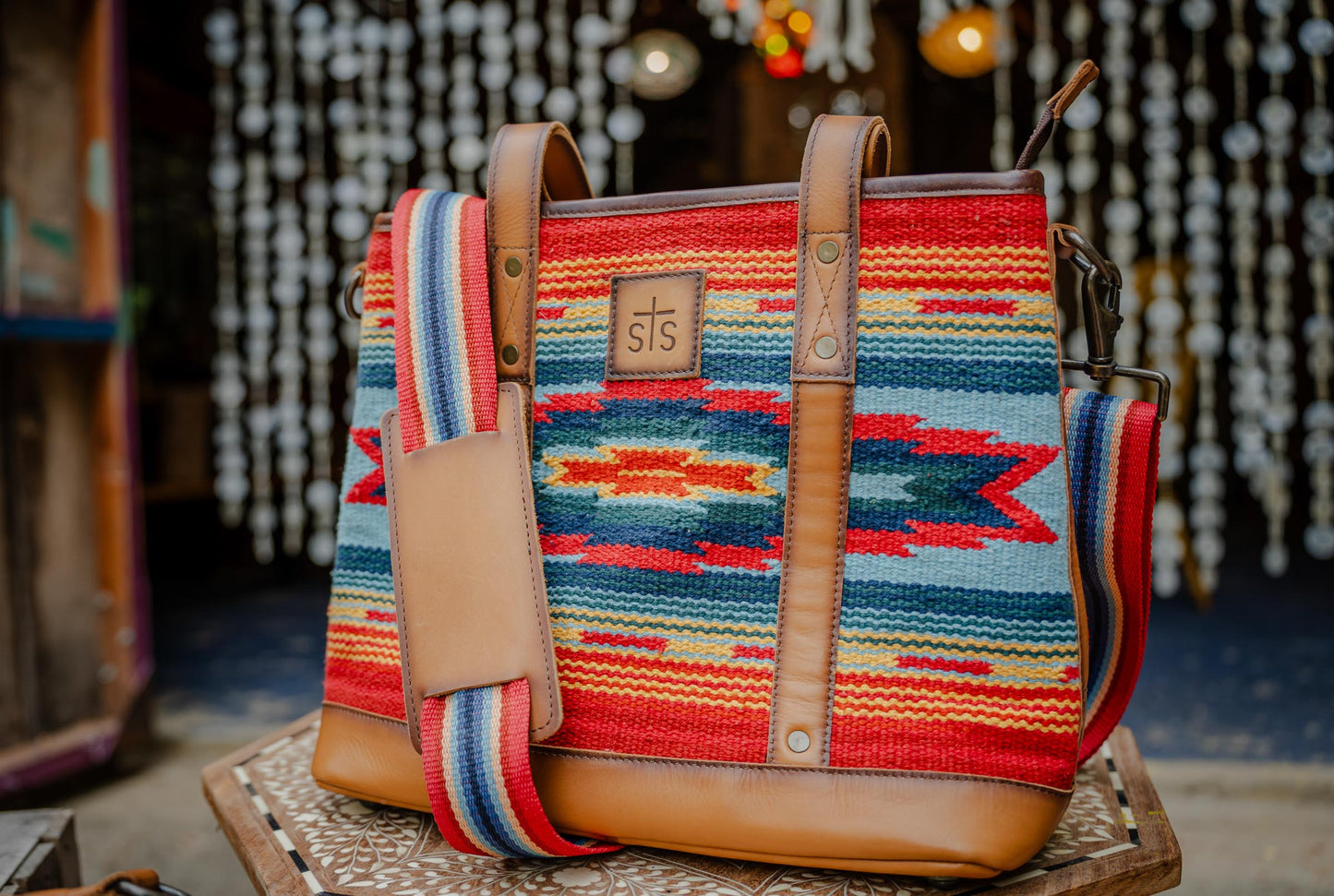 Chaynee Valley  Tiffany Crossbody Tote Serape