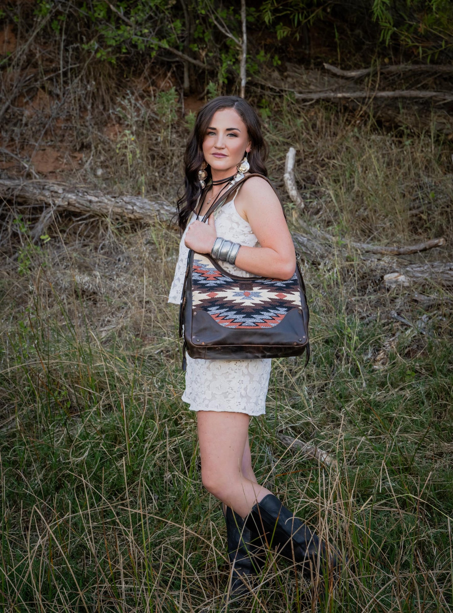 Guadalupe Serape Hobo Bag